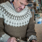 James Crombie in his workshop 2018